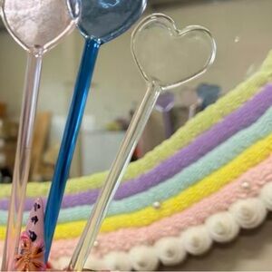 The Skincare Bakery Heart Glass Scooping Spoon Clear 1 Count